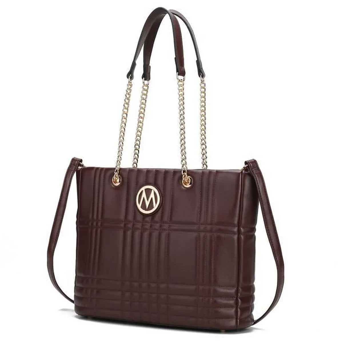 Womens Bag Crocodile-Embossed Leather Raven Duffle Vegan Faux