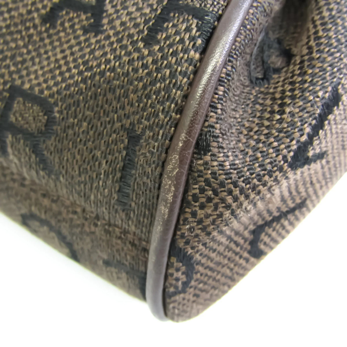 Brown Women's Bvlgari Pre-Owned Canvas Logomania Bag Handbag,Tote (Good)