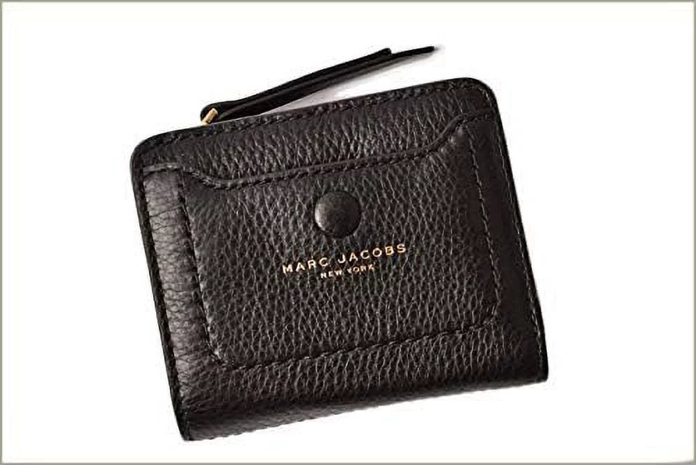 Marc Leather Leather Women's City Black Compact Mini M0014215 Empire Jacobs Wallet