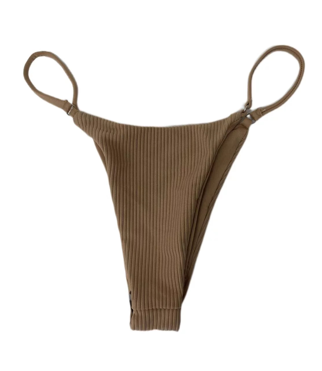Swim Thong Bottom, Nude, S Sara Ribbed Frankies Women's