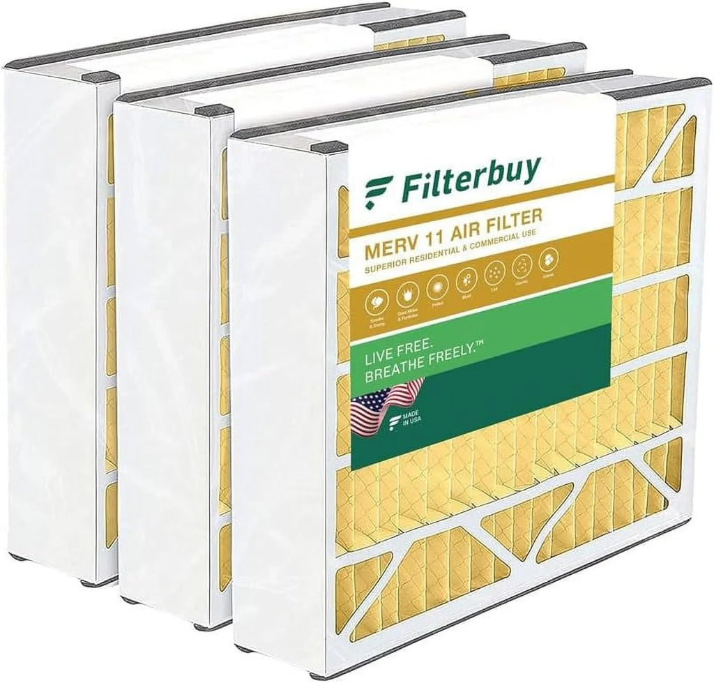 Furnace Filters and Ultravation AC Air 20x25x5 HVAC 11 for Skuttle, MERV Air (3-Pack) Pleated Bear, Trion Filterbuy Generalaire,