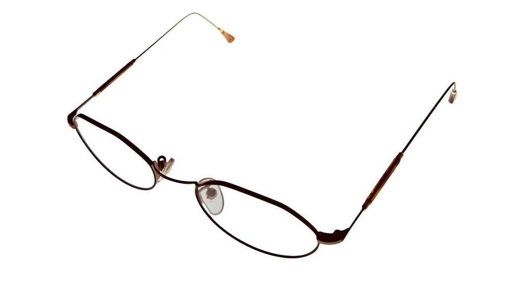 Bob Mackie Antique BM777 Oval Mens 47mm Tortoise Frame Eyewear Gold