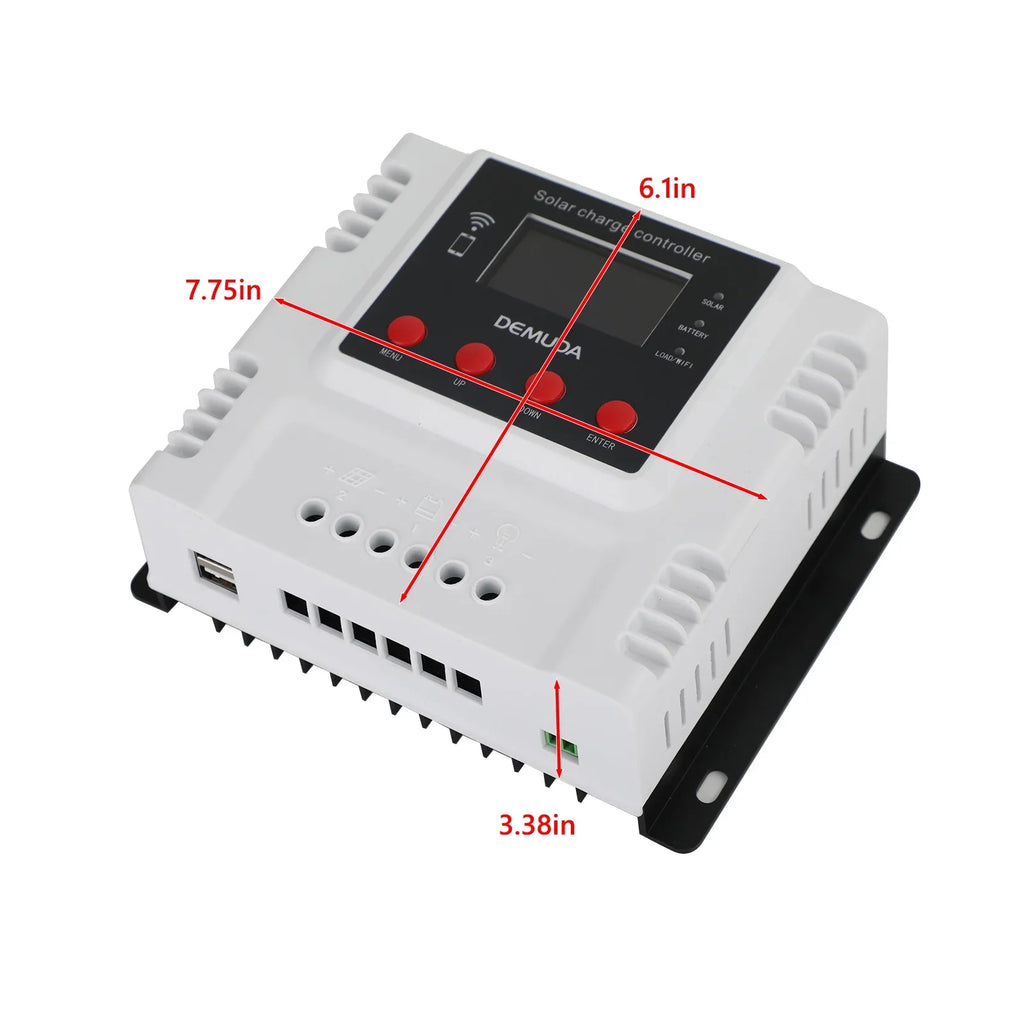 PWM Battery Lead Solar For Lifepo4 48V Gel Controller 12V Charge Acid 60A 24V