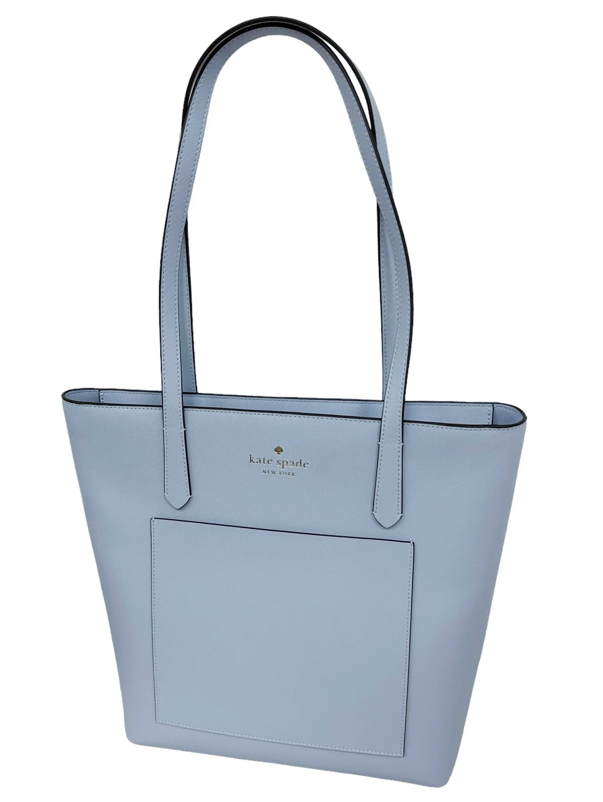 Kate Saffiano Front Blue PVC Daily Hydrangea Tote Pocket K8662 Spade Bag Pale