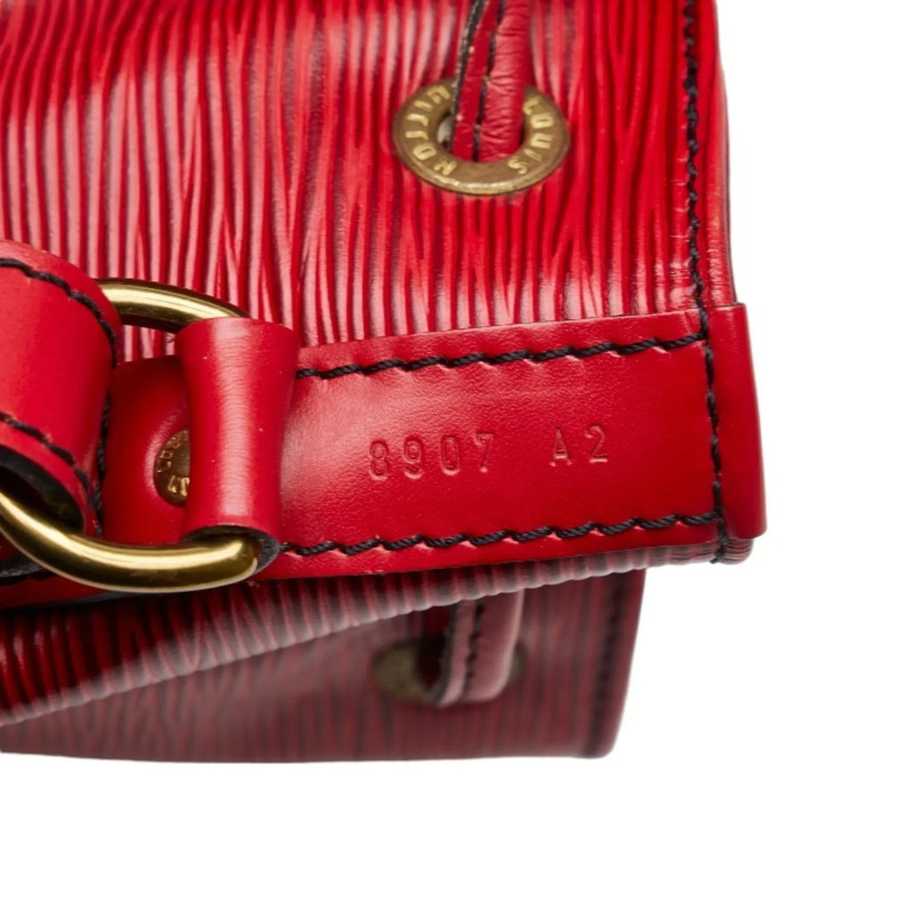 Vuitton Petit Pre-Owned Leather Shoulder M44107 One Noe Handbag LOUIS Red Bag Ladies Epi Castilian Louis (Good) VUITTON