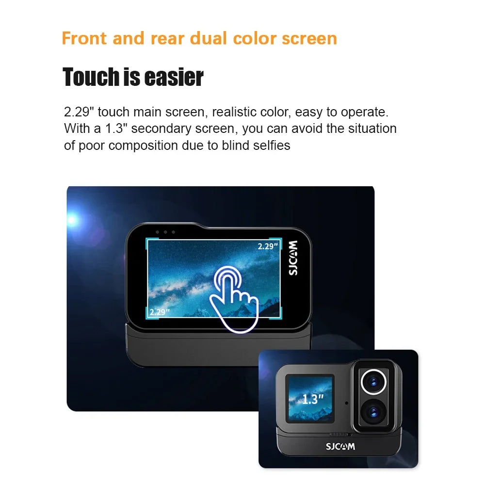 Support Dual Live 135wide Waterproof Waterproof Waterproof With Screen Camera,With Battery Camera Waterproof 40m Waterproof 20mp Screen 4k Screen Waterproof With Camera Dual Sj20