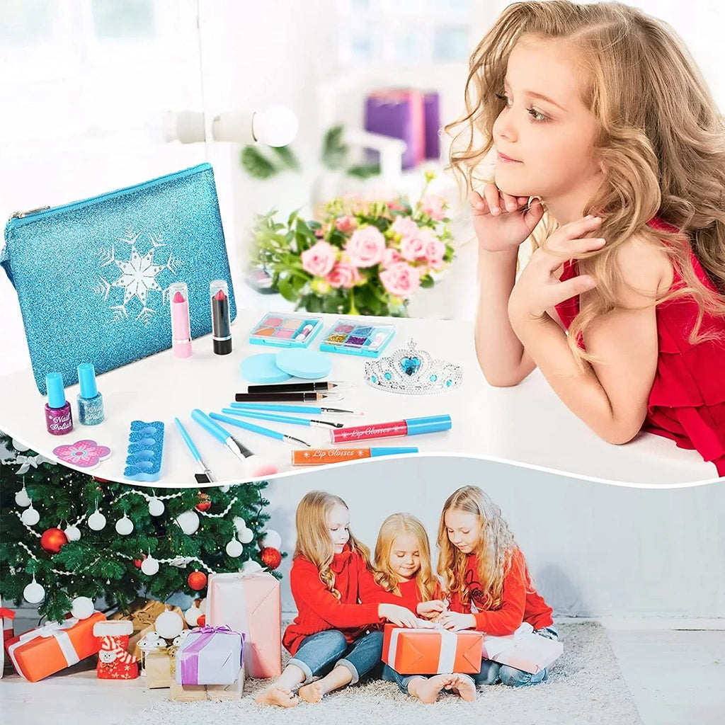 Children 11 Makeup 10 Makeup Set Kids, Kit 5 with Birthday Toys Old Play Kids 9 Girl 6 Case 4 for Makeup for Girls 12 Kit 3 Makeup for 8 7 Real Years Girl, Cosmetic Princess Washable Girls, for