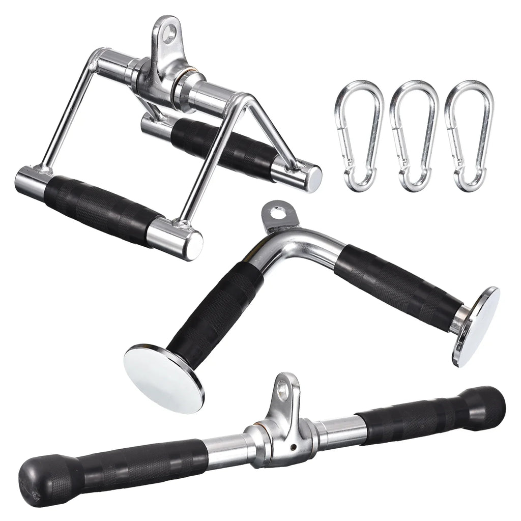 Cable Down Silver Attachment Press Accessories, Machine Gym for Tricep