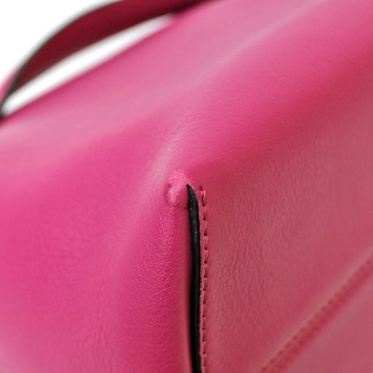 (Fair) Visaway Women's Pink Leather Pre-Owned Shoulder Fendi Bag FENDI