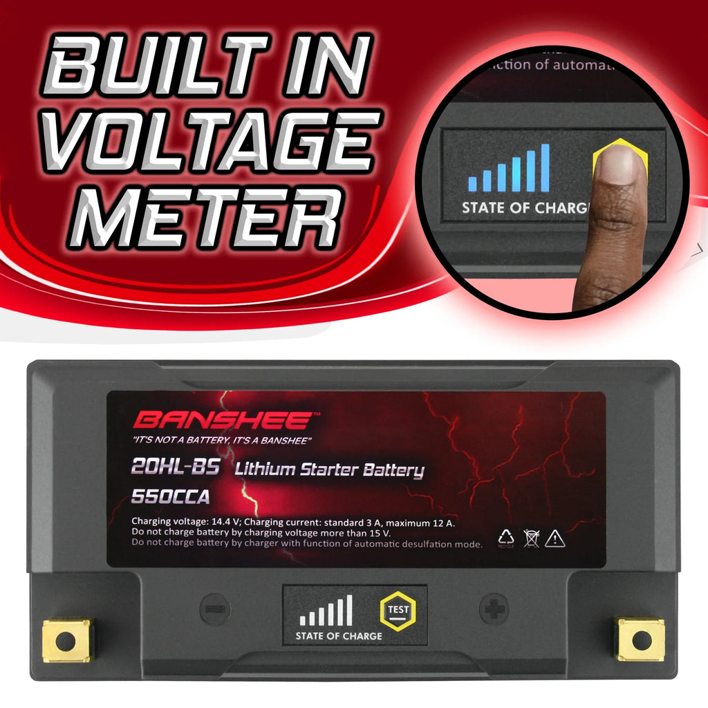 SVHO Battery Motorsports 2014 Banshee Compatible 20L-BS Yamaha LiFePO4 FC1800 2020 with FX WaveRunner to