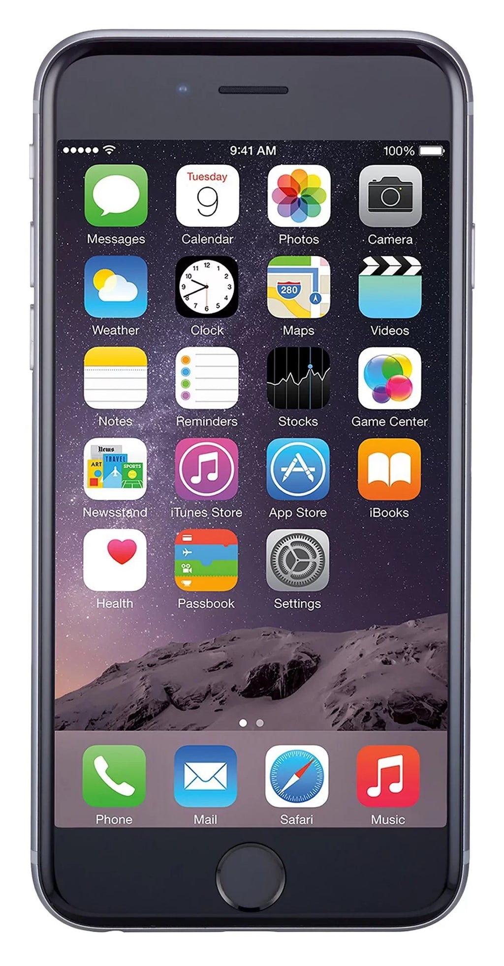 Space Apple - 6 Unlocked Restored (Refurbished) iPhone Gray 16GB, GSM