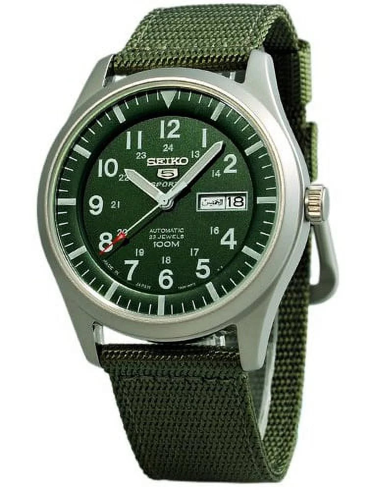 Dial Seiko in Watch Japan 5 Band Made Green Automatic Men's SNZG09J1 and