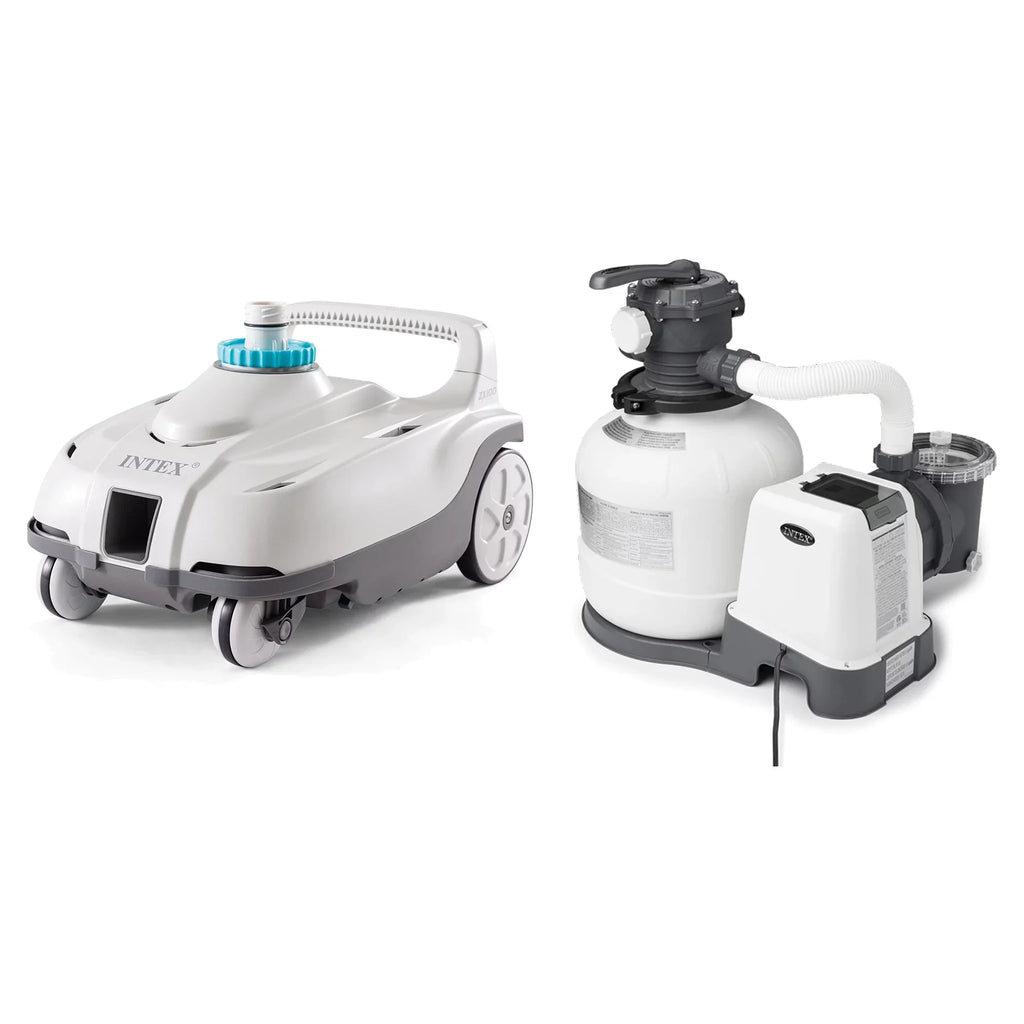 Sand Filter Intex ZX100 Automatic Pool Pool Pressure Side Pump with Cleaner