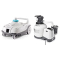 Sand Filter Intex ZX100 Automatic Pool Pool Pressure Side Pump with Cleaner