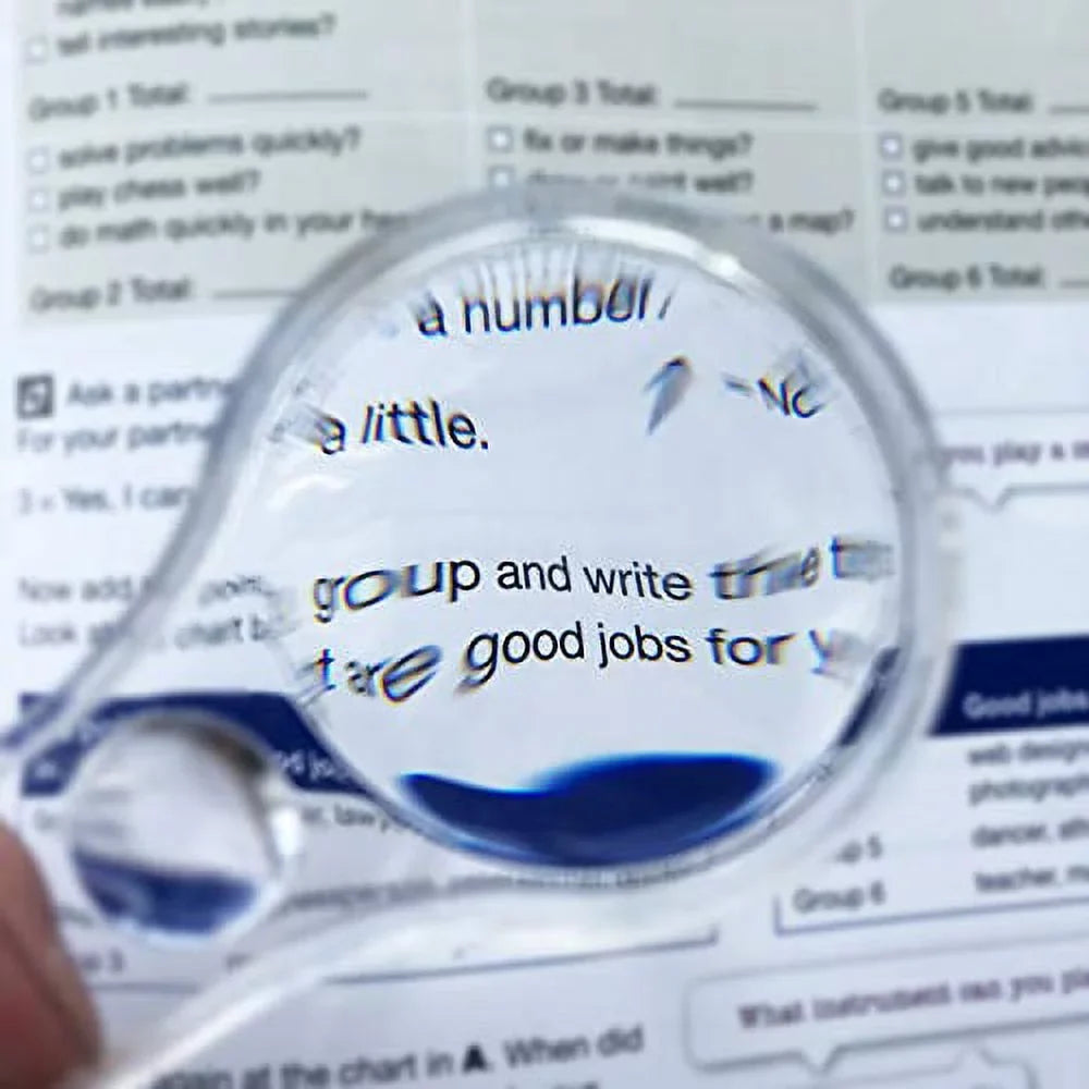 Kids, Reading, 10X Magnifying Classroom, for Plastic Science Magnifier Lens Mini 24 Hand-held Outdoors, Pack Glasses Hand Observation