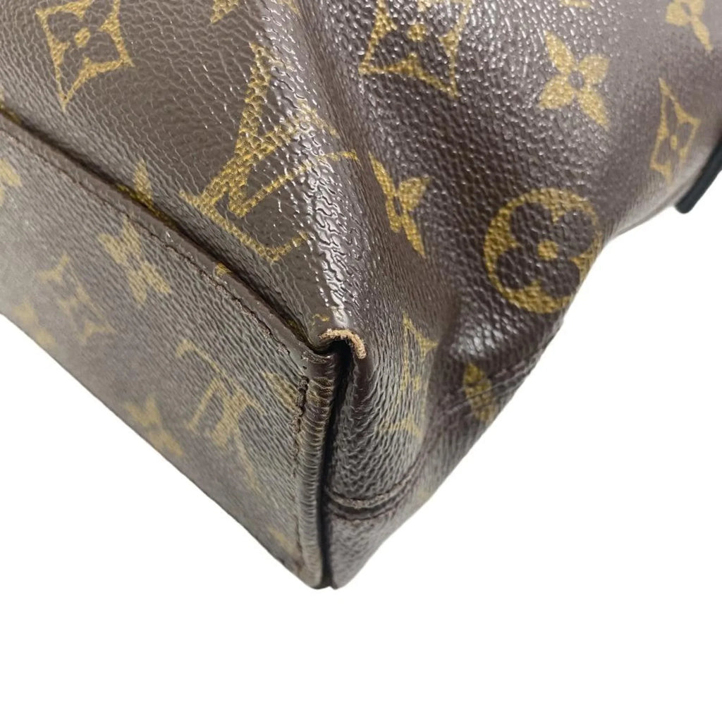 Porte M40868 Brown Pre-Owned Men's Z0006266 (Fair) LOUIS Bag Monogram Document Jour VUITTON