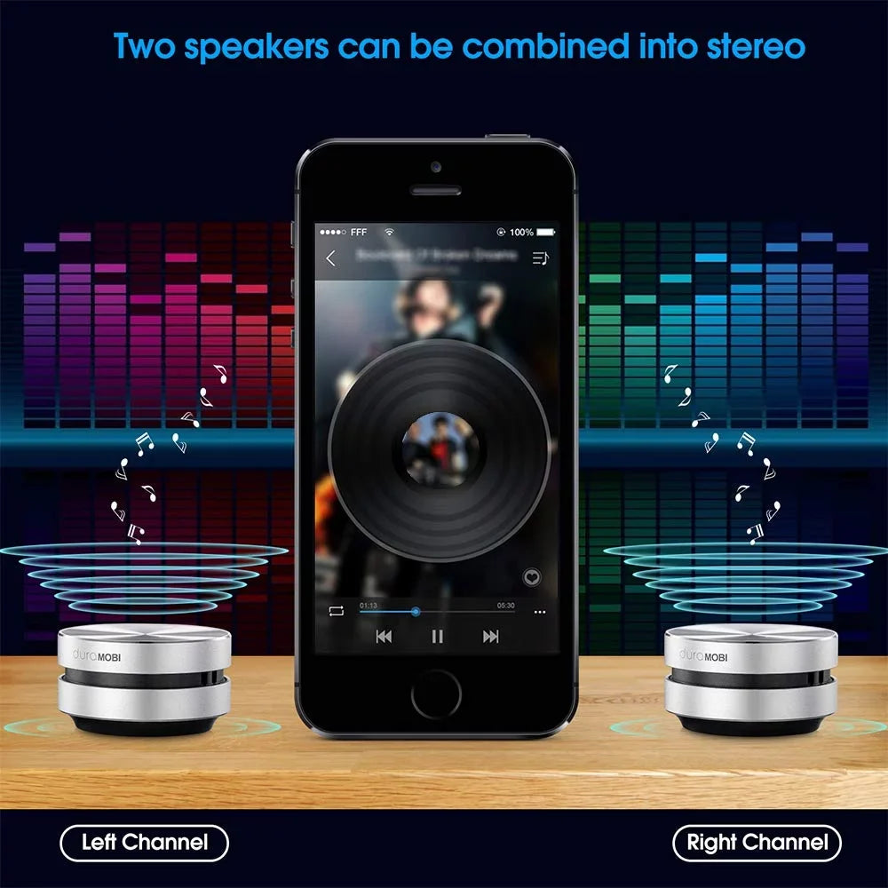 2pcs Speakers Humbird Stereo 2pcs/pack Mobi Wireless Conduction Bone Portable Speaker Speaker Mini Dura