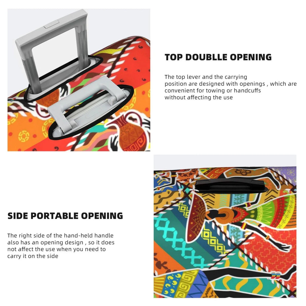 Suitcase Suitcase Protector- Kll Cover Luggage Cover Dancing African Womans