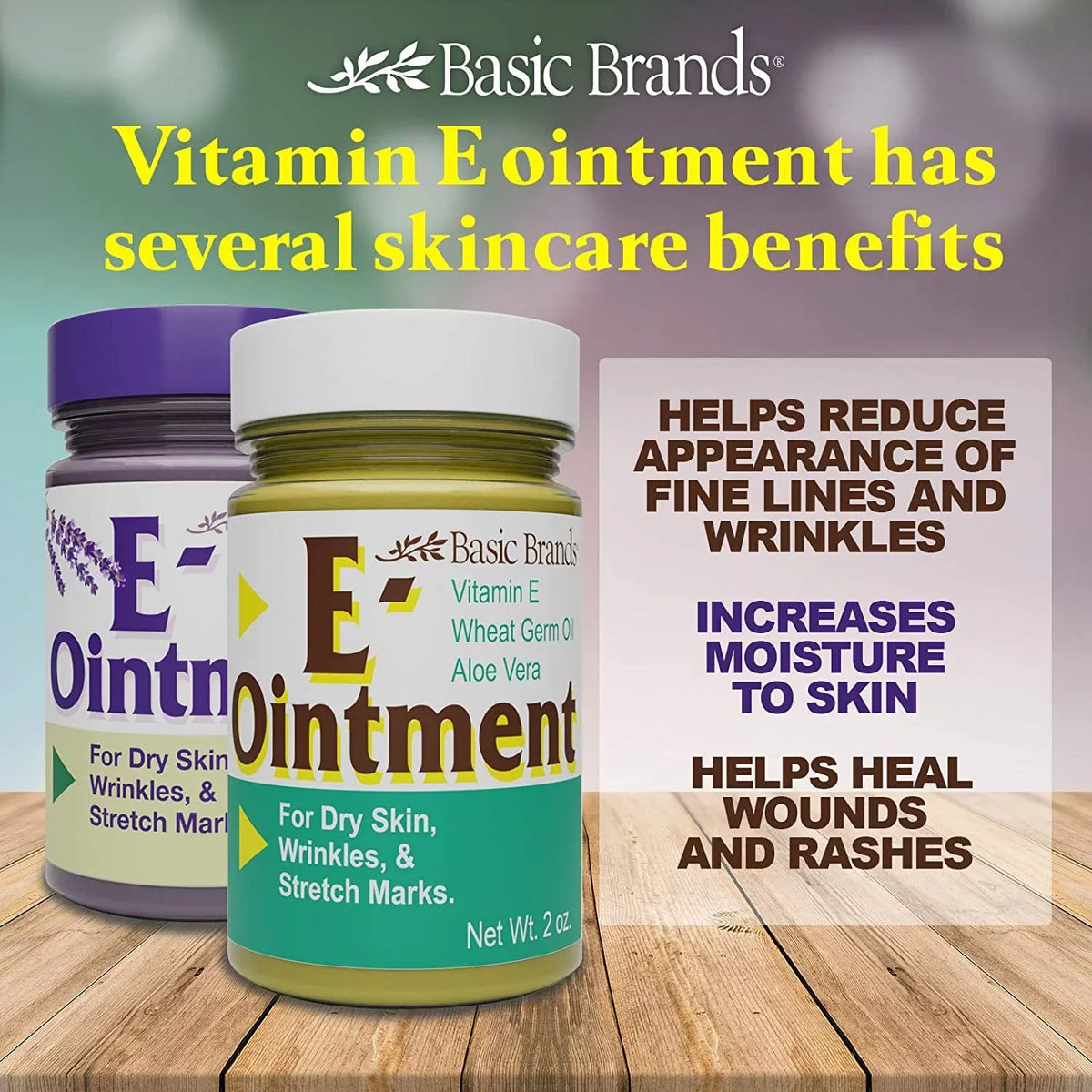 oz Skin, Oil Germ Marks Organics Stretch Wheat Aloe Dry for Basic Wrinkles, Vera & 3 Pack 2 E-Ointment