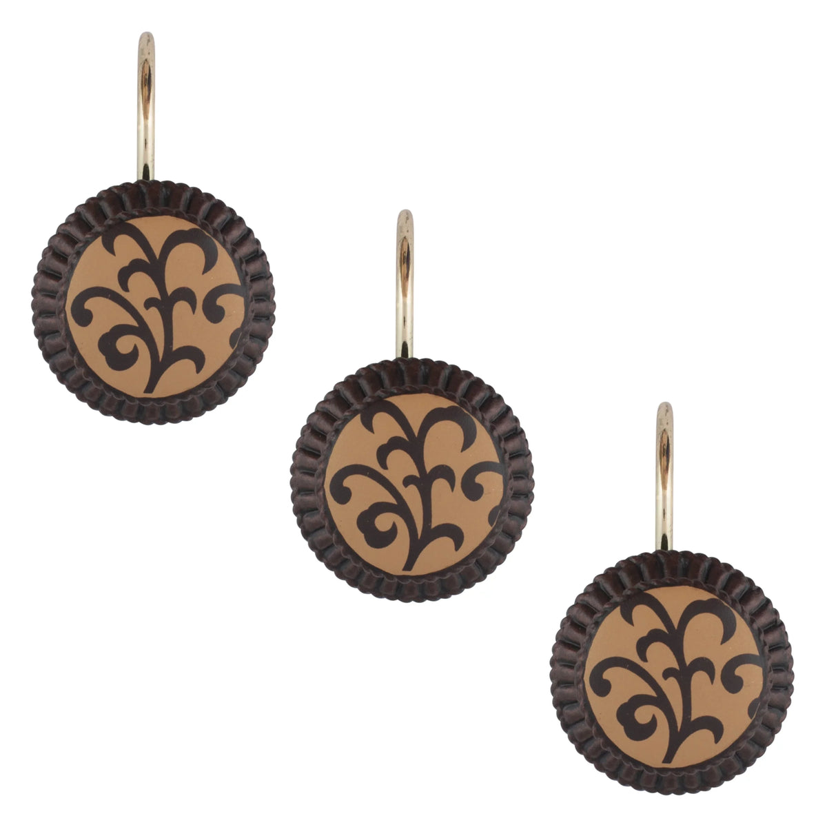 Curtain Sherry (Set Shower Belacour of Kline Hooks - Cocoa 12)