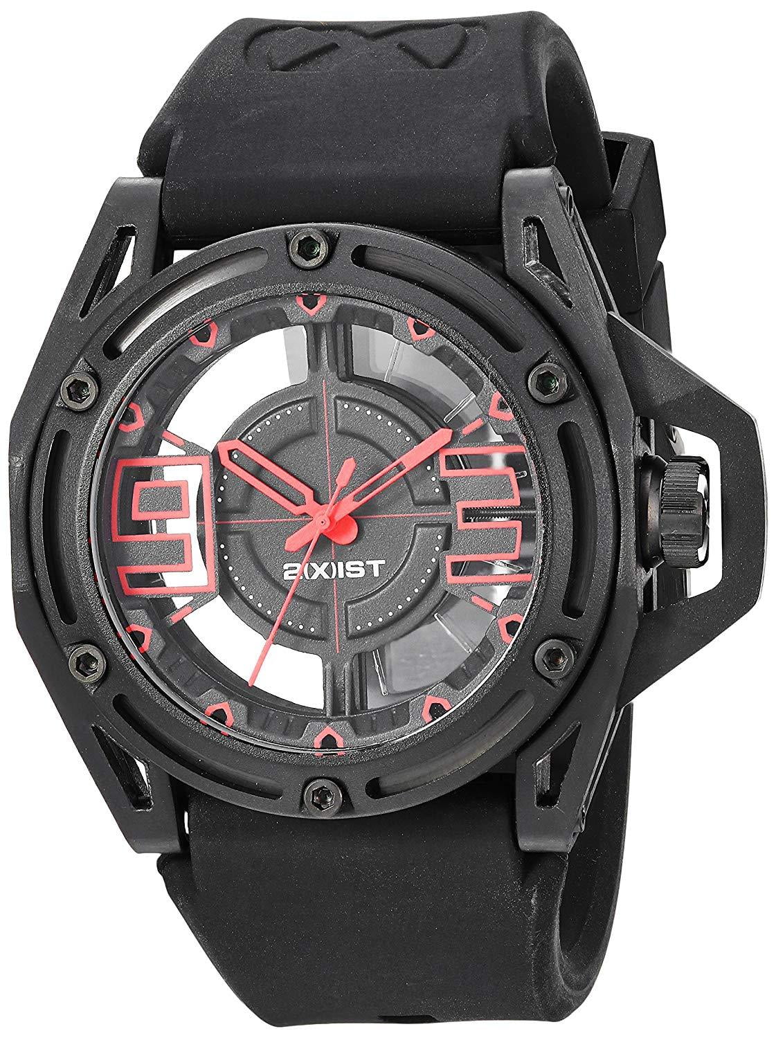 Stainless Silicone and Casual Watch, Color:Black Steel Quartz (Model: NYC' 2X1-004)
