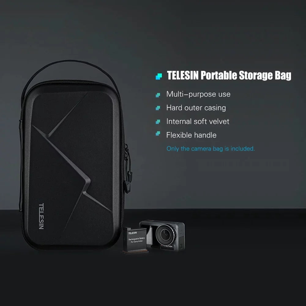 8/7/6/5 OSMO DIY Portable EVA Camera Waterproof TELESIN - Action, Storage Accessories Pocket Compatible DJI Storage OSMO Box Case Action and with