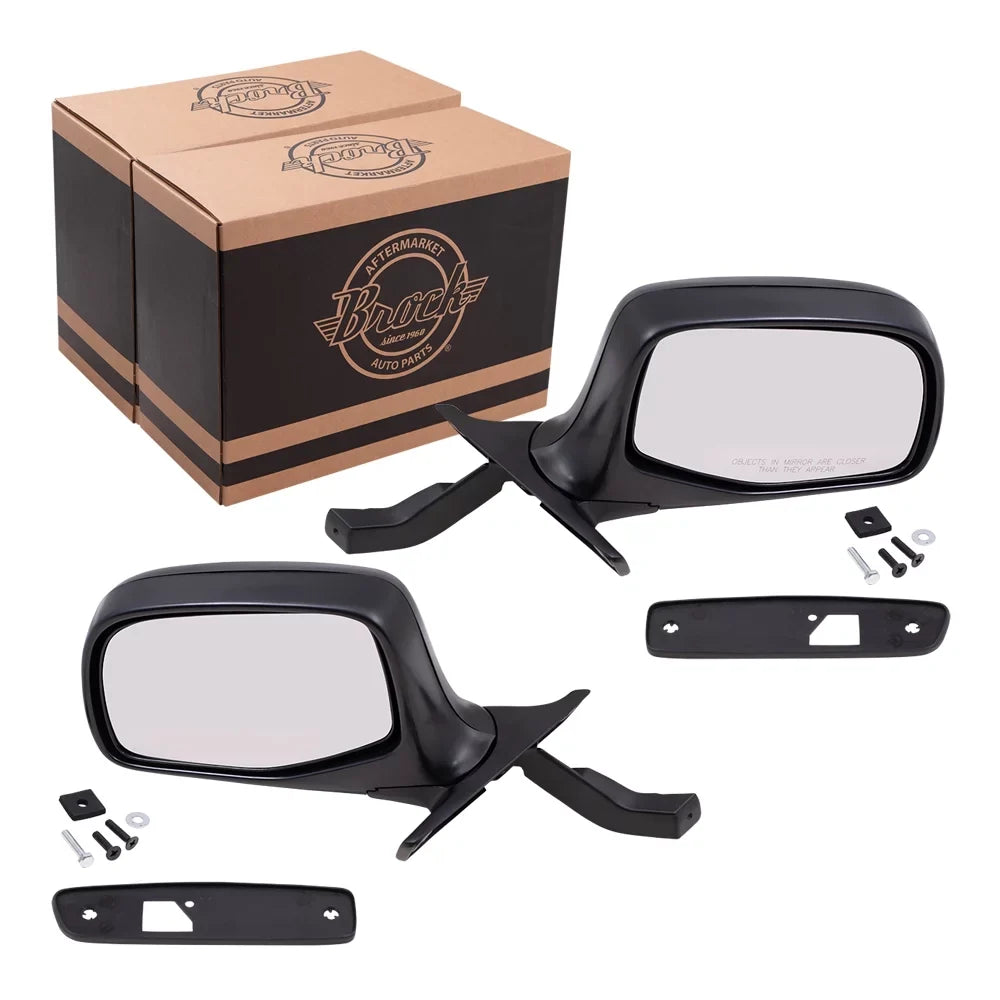 F250 View Type Side F350 Paddle Mirrors Manual and Driver for F150 1992-1996 Pickup Replacement Passenger Truck