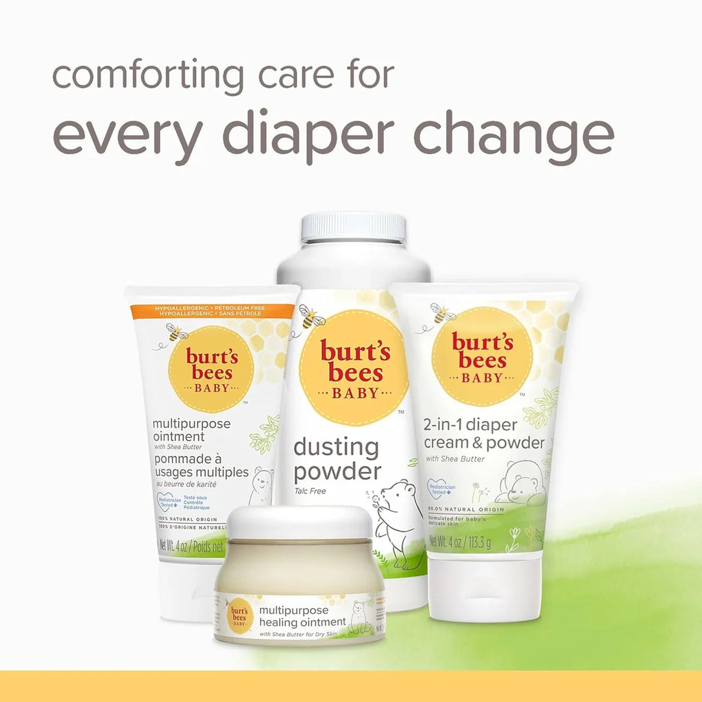 Softens Safe, Eczema with of Baby 4 Balm, Ounce 3) Healing Diaper Formula, Pediatrician Shea (Pack Bees 3) Burt's (Pack Multipurpose Calms 4 Oz Dry Based Plant of & Tested, Skin, Ointment Butter,