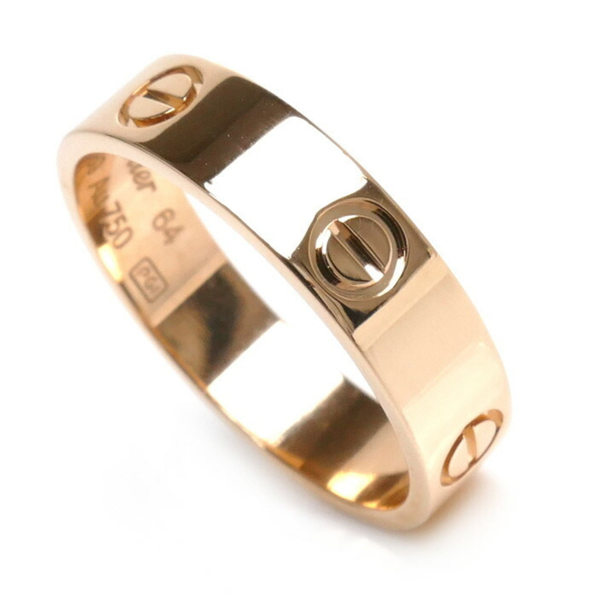 Size Love K18PG CARTIER 23.5 Gold Ring 7.0g Pre-Owned Pink B4084864 Men's (Good) 64