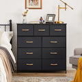 of for Stand, Organizer Drawers Units, Storage Drawers, Bigroof for Chests Clothes, Dresser Wooden with & with Tower TV Black 9 Closet, Wide Fabric Top, Dresser Fabric Bins Bedroom Dresser